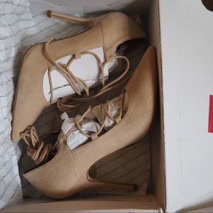 Aldo heels with straps